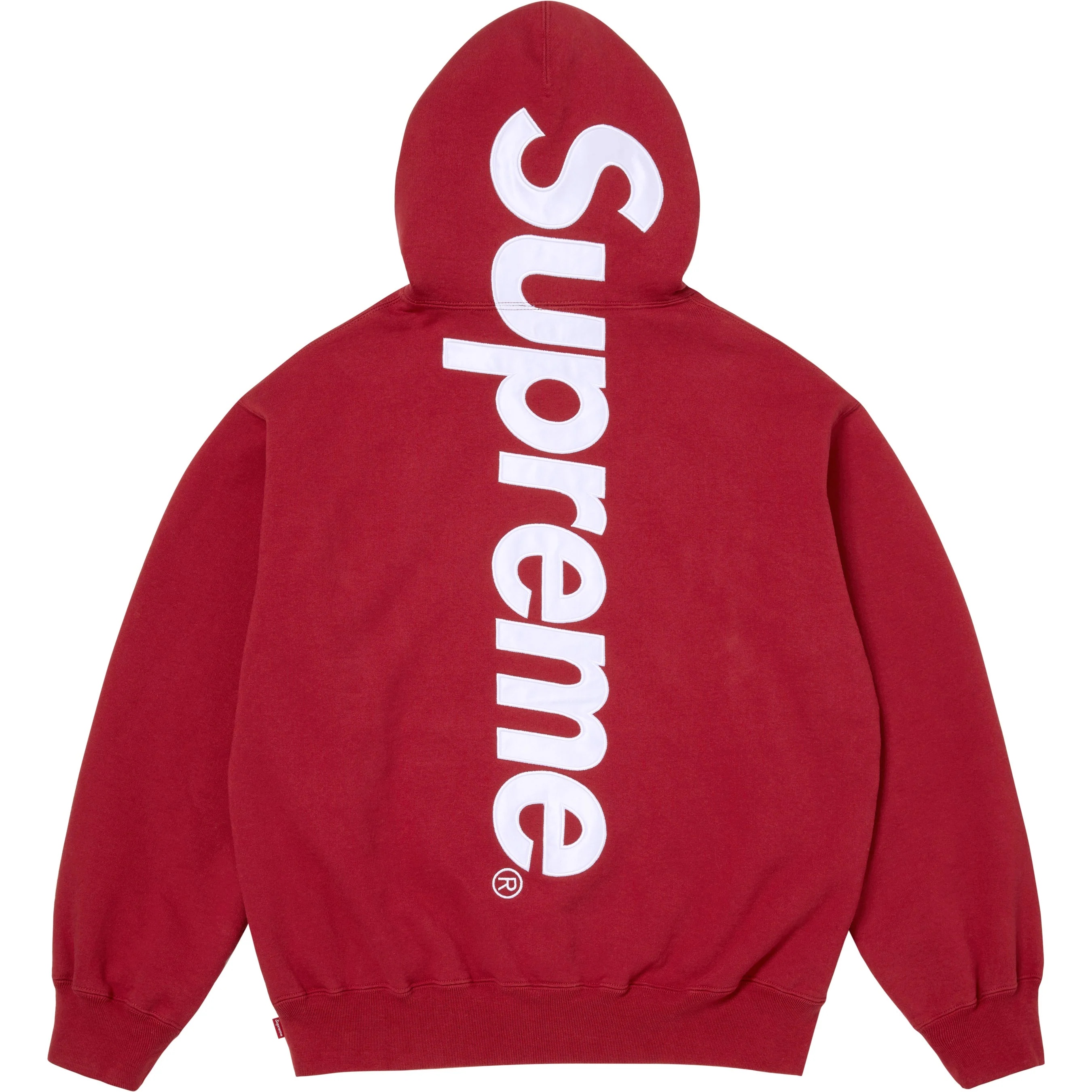 Satin Appliqué Hooded Sweatshirt view 8